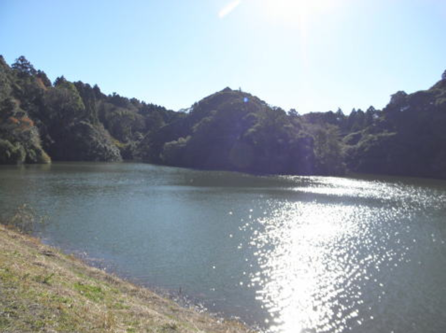 湖畔住宅の目の前に広がる、穏やかな雨竜湖の水面